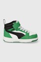 Dječje tenisice Puma Rebound V6 Mid AC+ In Proizvod za bebe zelena 396542