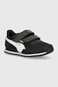 Puma sneakersy dziecięce ST Runner v3 Mesh V PS imitacja skóry licowej czarny 385511