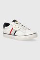 Детские кроссовки Polo Ralph Lauren имитация натуральной кожи белый RL00572100.PPYH