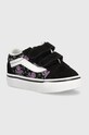 Vans tenisówki dziecięce skóra zamszowa czarny VN0009RCB5P1