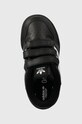Detské kožené tenisky adidas Originals čierna ID6636