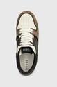 Guess sneakersy ANCONA LOW brązowy FMPANC.ELL12.BRWHI