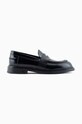 Kožené mokasíny Emporio Armani elegantní černá X4A182.XN944.K001