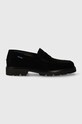 PS Paul Smith mokasyny zamszowe Bolzano M2S.BOL04.MSUE czarny SS24