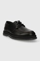 HUGO półbuty skórzane Chaol 50512805.002 czarny SS24