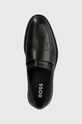 BOSS mocasini de piele Larry negru 50511952.001