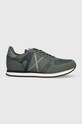 Armani Exchange sneakersy imitacja skóry licowej zielony XUX017.XCC68.T156