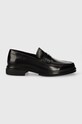 Aldo mocasini de piele TUCKER piele negru 13713886.TUCKER