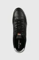 μαύρο Δερμάτινα αθλητικά παπούτσια Polo Ralph Lauren Ps 300