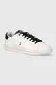 λευκό Δερμάτινα αθλητικά παπούτσια Polo Ralph Lauren Hrt Crt II Ανδρικά