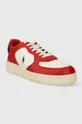 Δερμάτινα αθλητικά παπούτσια Polo Ralph Lauren Masters Crt κόκκινο