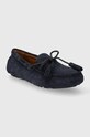 Замшевые мокасины Polo Ralph Lauren Anders Tie 803916580003.400 тёмно-синий SS24