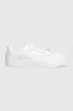 λευκό Δερμάτινα αθλητικά παπούτσια Tommy Jeans TJM VULCANIZED FOXING FLAG Ανδρικά