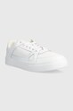 Tommy Jeans sneakersy skórzane TJM VULCANIZED FOXING FLAG EM0EM01313 biały SS24