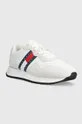 Δερμάτινα αθλητικά παπούτσια Tommy Jeans TJM MODERN RUNNER λευκό