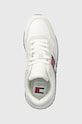 Tommy Jeans sneakers din piele TJM MODERN RUNNER alb EM0EM01316