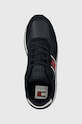 Tommy Jeans sneakersy skórzane TJM MODERN RUNNER granatowy EM0EM01316