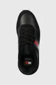 czarny Tommy Jeans sneakersy skórzane TJM MODERN RUNNER