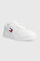 Tenisky Tommy Jeans TJM LEATHER OUTSOLE COLOR EM0EM01350 bílá SS24