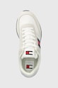 Tommy Jeans sneakers TJM RUNNER CASUAL ESS alb EM0EM01351