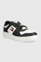 Tommy Jeans sneakersy skórzane TJM RETRO BASKET ESS czarny