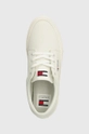 bijela Tenisice Tommy Jeans TJM VULC. SKATE DERBY ESS