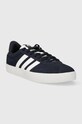 Замшеві кросівки adidas COURT ID6275 темно-синій SS24