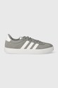 Шкіряні кросівки adidas COURT замша сірий ID6276