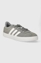 Шкіряні кросівки adidas COURT ID6276 сірий AW24
