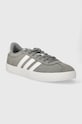 Kožené tenisky adidas COURT ID6276 sivá AW24