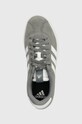 Шкіряні кросівки adidas COURT сірий ID6276