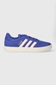 adidas sneakers din piele intoarsă VL COURT mic de statură albastru ID6283