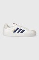adidas sneakersy COURT imitacja skóry licowej biały ID6287