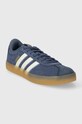 adidas sneakersy zamszowe COURT ID9083 niebieski SS24