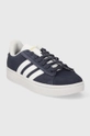 adidas sneakersy zamszowe GRAND COURT niebieski