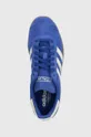μπλε Σουέτ αθλητικά παπούτσια adidas Originals Gazelle