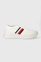 Tenisky Tommy Hilfiger MODERN RUNNER KNIT STRIPES ESS ultra ľahké biela FM0FM04798