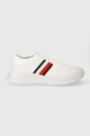 fehér Tommy Hilfiger sportcipő MODERN RUNNER KNIT STRIPES ESS Férfi