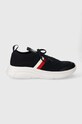 Sneakers boty Tommy Hilfiger MODERN RUNNER KNIT STRIPES ESS ultra lehké námořnická modř FM0FM04798