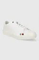Δερμάτινα αθλητικά παπούτσια Tommy Hilfiger THICK VULC LOW PREMIUM LTH λευκό