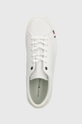 белый Кожаные кроссовки Tommy Hilfiger THICK VULC LOW PREMIUM LTH