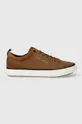 marrone Tommy Hilfiger sneakers in pelle TH HI VULC CLEAT LOW LTH MIX Uomo
