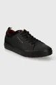 Tommy Hilfiger sneakers in pelle TH HI VULC CLEAT LOW LTH MIX nero