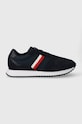 Tenisky Tommy Hilfiger RUNNER EVO MIX ESS semišová koža tmavomodrá FM0FM04886