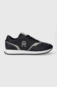 Tommy Hilfiger sneakers RUNNER EVO MIX LTH MIX textil bleumarin FM0FM04887