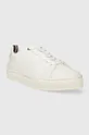 Tommy Hilfiger sneakers in pelle PREMIUM CUPSOLE GRAINED LTH bianco