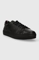 Kožené tenisky Tommy Hilfiger PREMIUM CUPSOLE GRAINED LTH FM0FM04893 čierna SS24