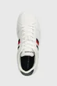 λευκό Δερμάτινα αθλητικά παπούτσια Tommy Hilfiger SUPERCUP LTH STRIPES ESS