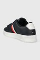 Obuv Kožené tenisky Tommy Hilfiger SUPERCUP LTH STRIPES ESS FM0FM04895 tmavomodrá