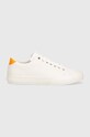 Tommy Hilfiger sneakersy skórzane TH HI VULC STREET LOW LTH ESS FM0FM04896 biały SS24